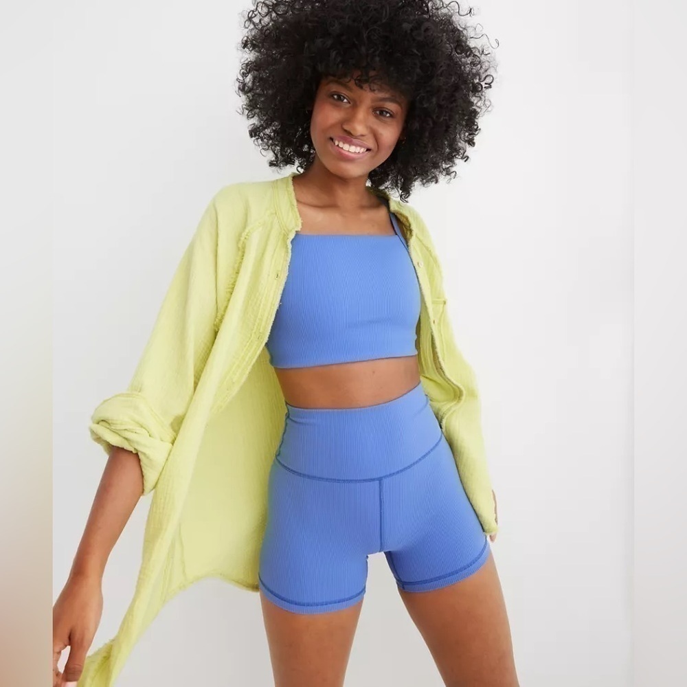 Aerie Pool to Party Swim Cover Up in Mint Colorway Women’s Oversized Top - Picture 5 of 5